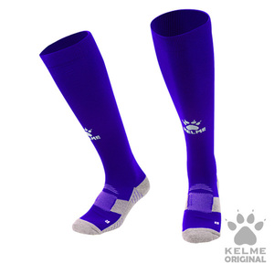 K15Z908 Elastic Mid-Calf Football Sock Royal Blue/White